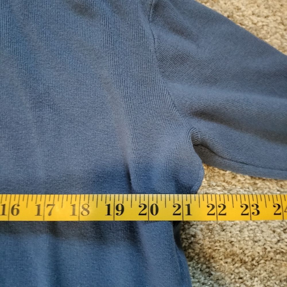 Saturday Sunday Women's Blue Long Thick Oversized Sleeve Sweater Sz XL - Picture 3 of 6